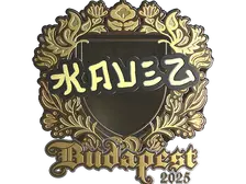 Sticker | kauez (Gold) | Budapest 2025