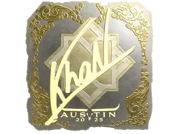 Sticker | khaN (Gold) | Austin 2025