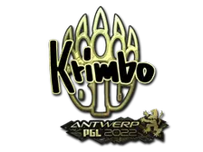 Sticker | Krimbo (Gold) | Antwerp 2022