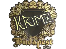 Sticker | KRIMZ (Gold) | Budapest 2025