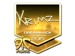 Sticker | KRIMZ (Gold) | Cluj-Napoca 2015