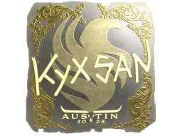 Sticker | kyxsan (Gold) | Austin 2025
