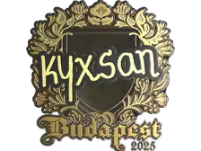 Sticker | kyxsan (Gold) | Budapest 2025