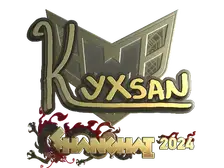 Sticker | kyxsan (Gold) | Shanghai 2024