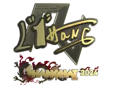 Sticker | L1haNg (Gold) | Shanghai 2024