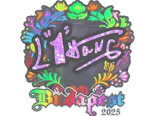 Sticker | L1haNg (Holo) | Budapest 2025