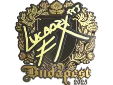 Sticker | Lucaozy (Gold) | Budapest 2025