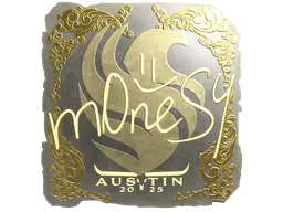 Sticker | m0NESY (Gold) | Austin 2025