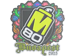 Sticker | M80 (Embroidered) | Budapest 2025