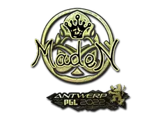 Sticker | maden (Gold) | Antwerp 2022