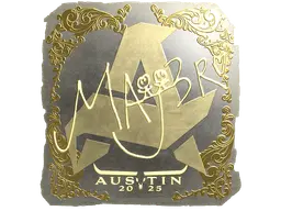 Sticker | MAJ3R (Gold) | Austin 2025