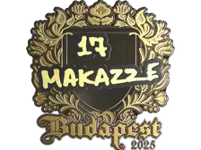 Sticker | makazze (Gold) | Budapest 2025