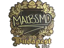 Sticker | malbsMd (Gold) | Budapest 2025
