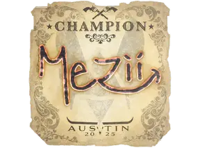Sticker | mezii (Champion) | Austin 2025