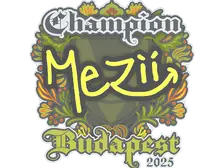 Sticker | mezii (Champion) | Budapest 2025