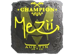 Sticker | mezii (Foil, Champion) | Austin 2025
