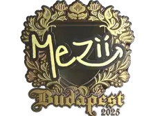Sticker | mezii (Gold) | Budapest 2025
