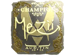 Sticker | mezii (Gold, Champion) | Austin 2025