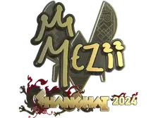 Sticker | mezii (Gold) | Shanghai 2024