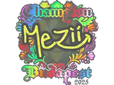 Sticker | mezii (Holo, Champion) | Budapest 2025