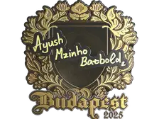 Sticker | mzinho (Gold) | Budapest 2025