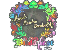 Sticker | mzinho (Holo) | Budapest 2025