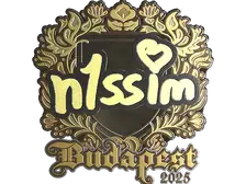Sticker | n1ssim (Gold) | Budapest 2025