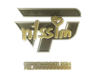 Sticker | n1ssim (Gold) | Copenhagen 2024