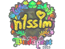 Sticker | n1ssim (Holo) | Budapest 2025