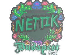 Sticker | nettik (Embroidered) | Budapest 2025