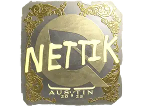 Sticker | nettik (Gold) | Austin 2025