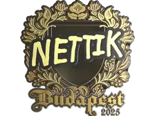 Sticker | nettik (Gold) | Budapest 2025