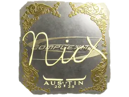 Sticker | nicx (Gold) | Austin 2025