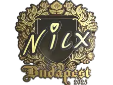 Sticker | nicx (Gold) | Budapest 2025