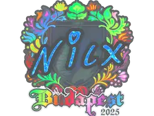 Sticker | nicx (Holo) | Budapest 2025