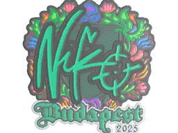 Sticker | NiKo (Embroidered) | Budapest 2025