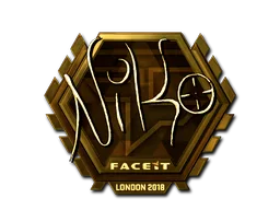 Sticker | niko (Gold)  | London 2018