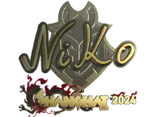 Sticker | NiKo (Gold) | Shanghai 2024