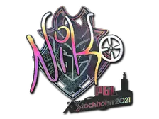 Sticker | NiKo (Holo) | Stockholm 2021