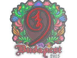 Sticker | nin9 (Embroidered) | Budapest 2025