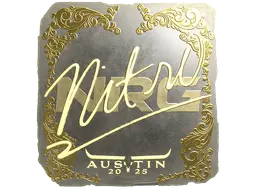 Sticker | nitr0 (Gold) | Austin 2025