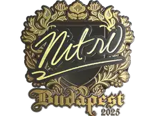 Sticker | nitr0 (Gold) | Budapest 2025