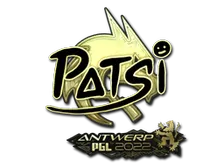 Sticker | Patsi (Gold) | Antwerp 2022