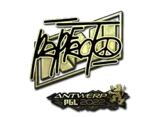 Sticker | Perfecto (Gold) | Antwerp 2022