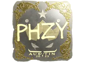 Sticker | phzy (Gold) | Austin 2025