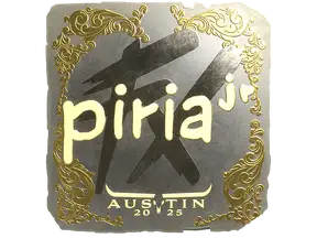 Sticker | piriajr (Gold) | Austin 2025