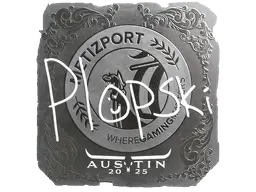 Sticker | Plopski (Foil) | Austin 2025