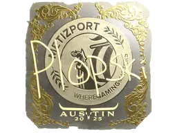 Sticker | Plopski (Gold) | Austin 2025