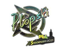 Sticker | Plopski (Holo) | Stockholm 2021
