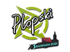 Sticker | Plopski | Stockholm 2021